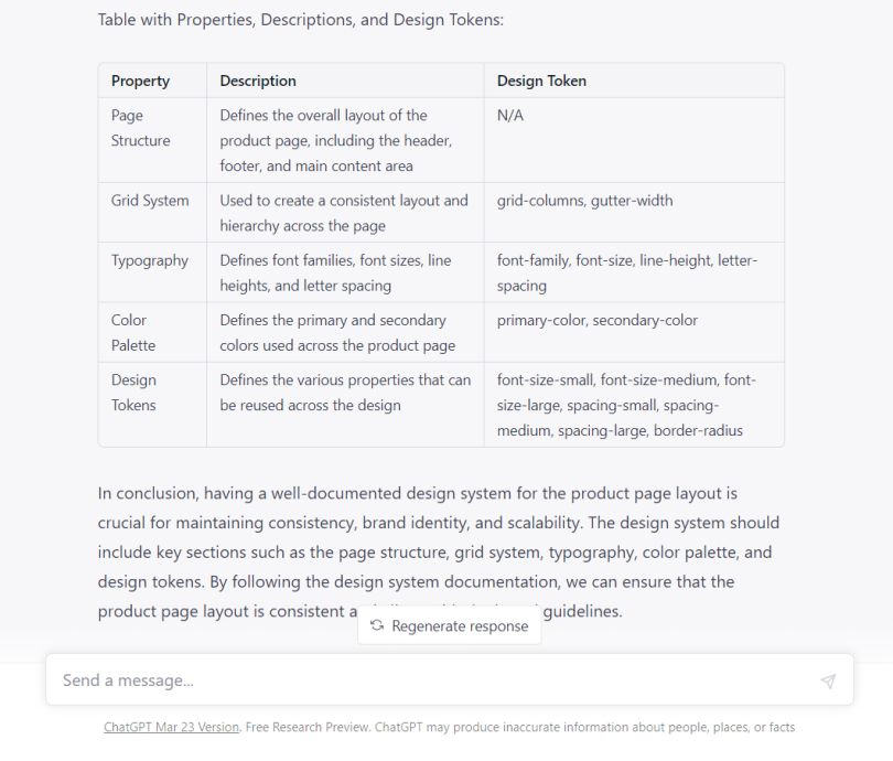 Example of using AI for system documentation